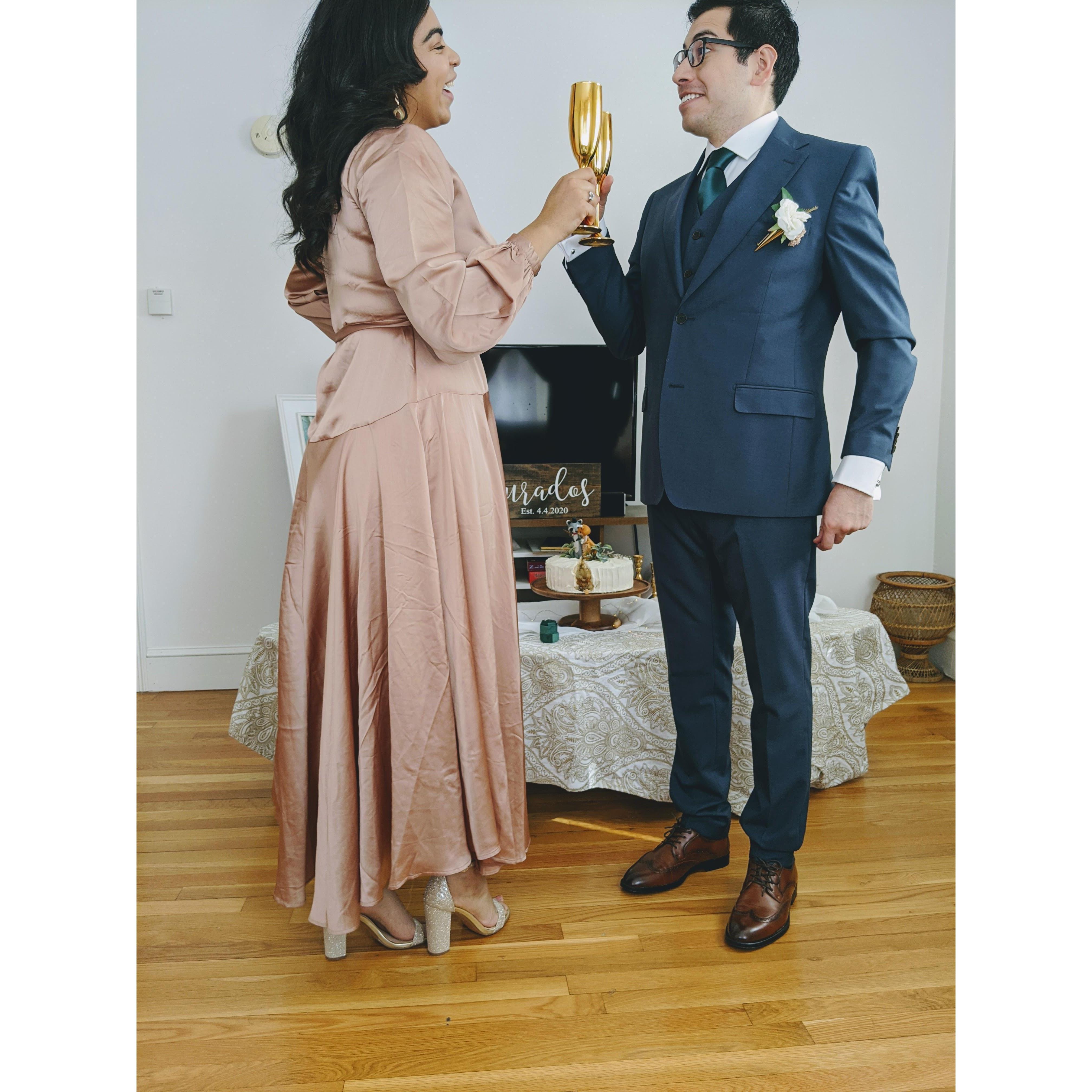 Our Living Room Wedding! 4.4.2020