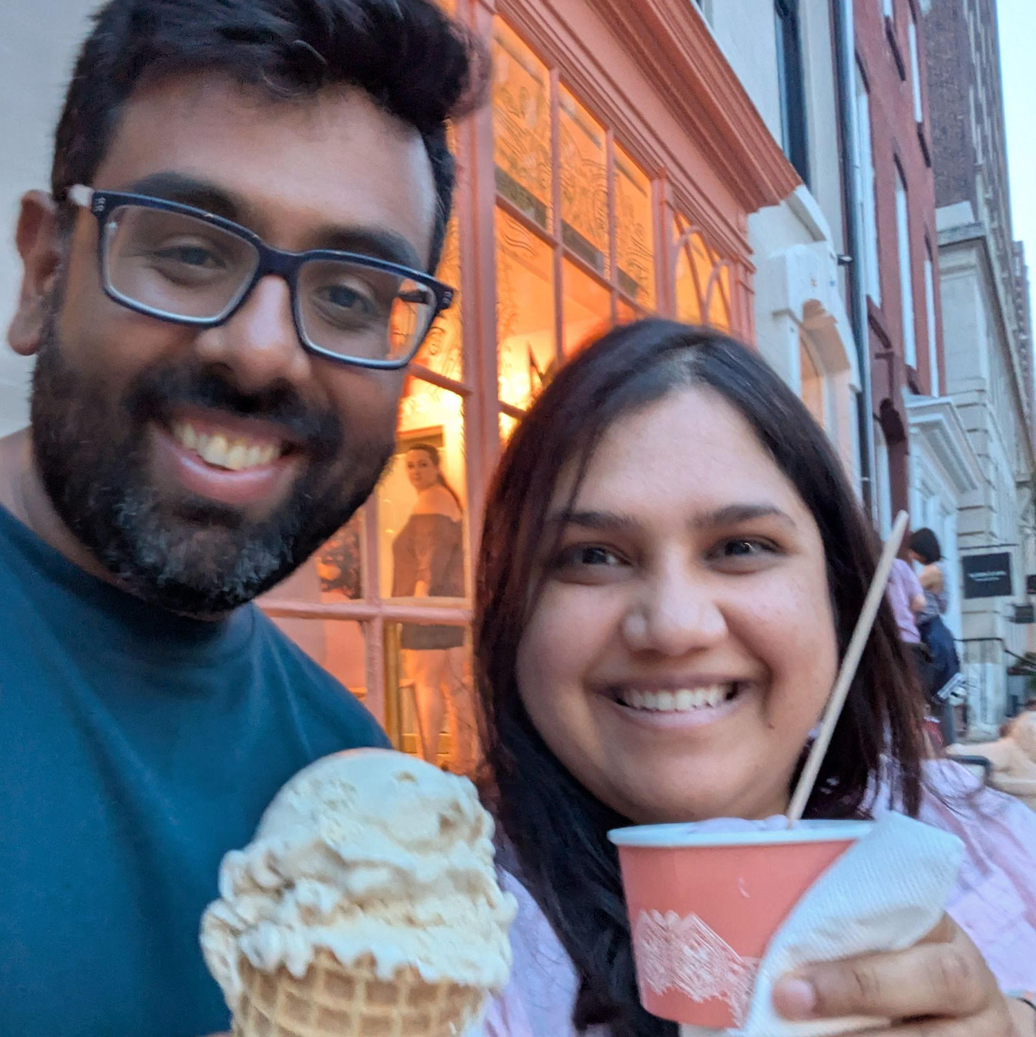 South Asian inspired ice cream at Malai, which opened right next to Nadeem's old apartment