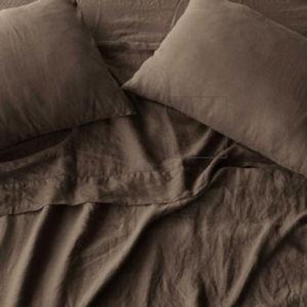 Espresso Linen Sheet Set / King Size