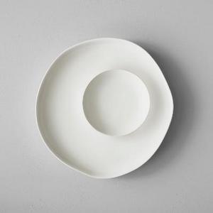 Divided Stoneware Serving Tray - Cream - Hearth & Hand™ with Magnolia
