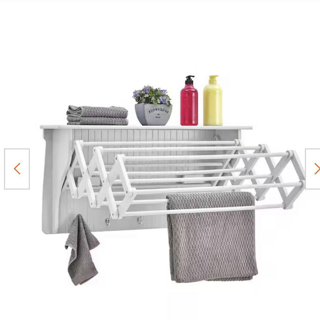 Retractable drying rack