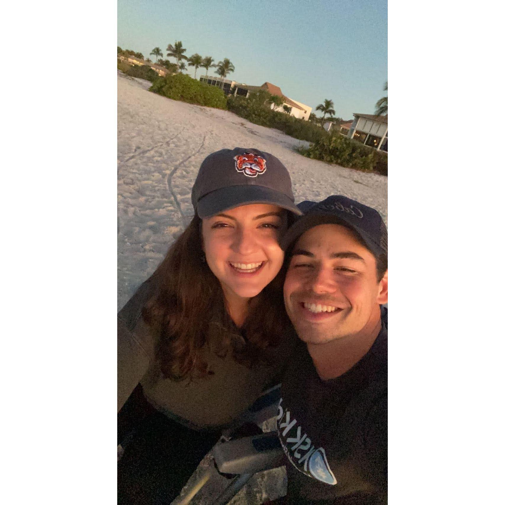 Sunset selfies in Sanibel!