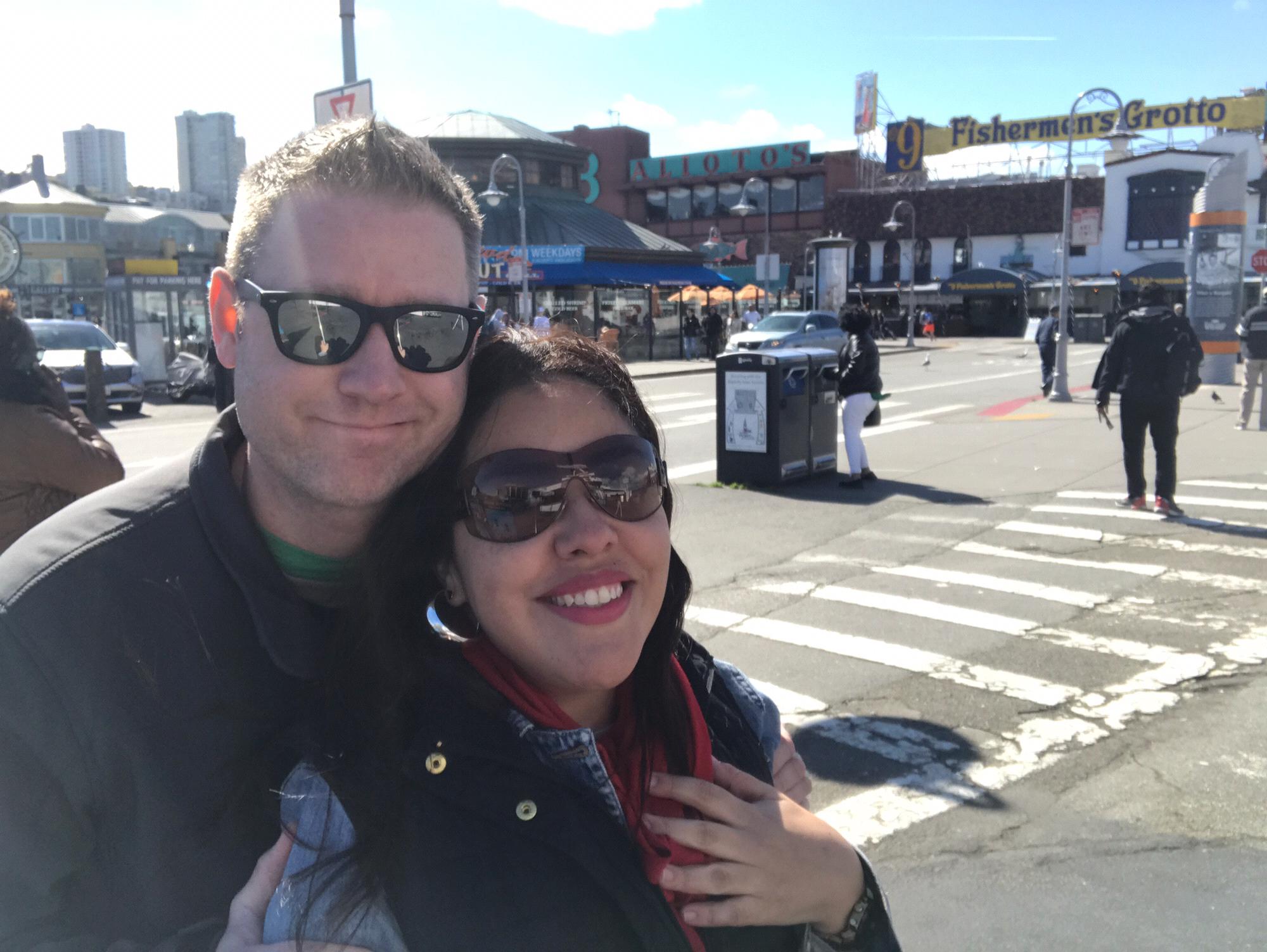 Cruising along The Fisherman's Wharf. First time we saw Sea-lions!! Pier 39 in San Francisco
