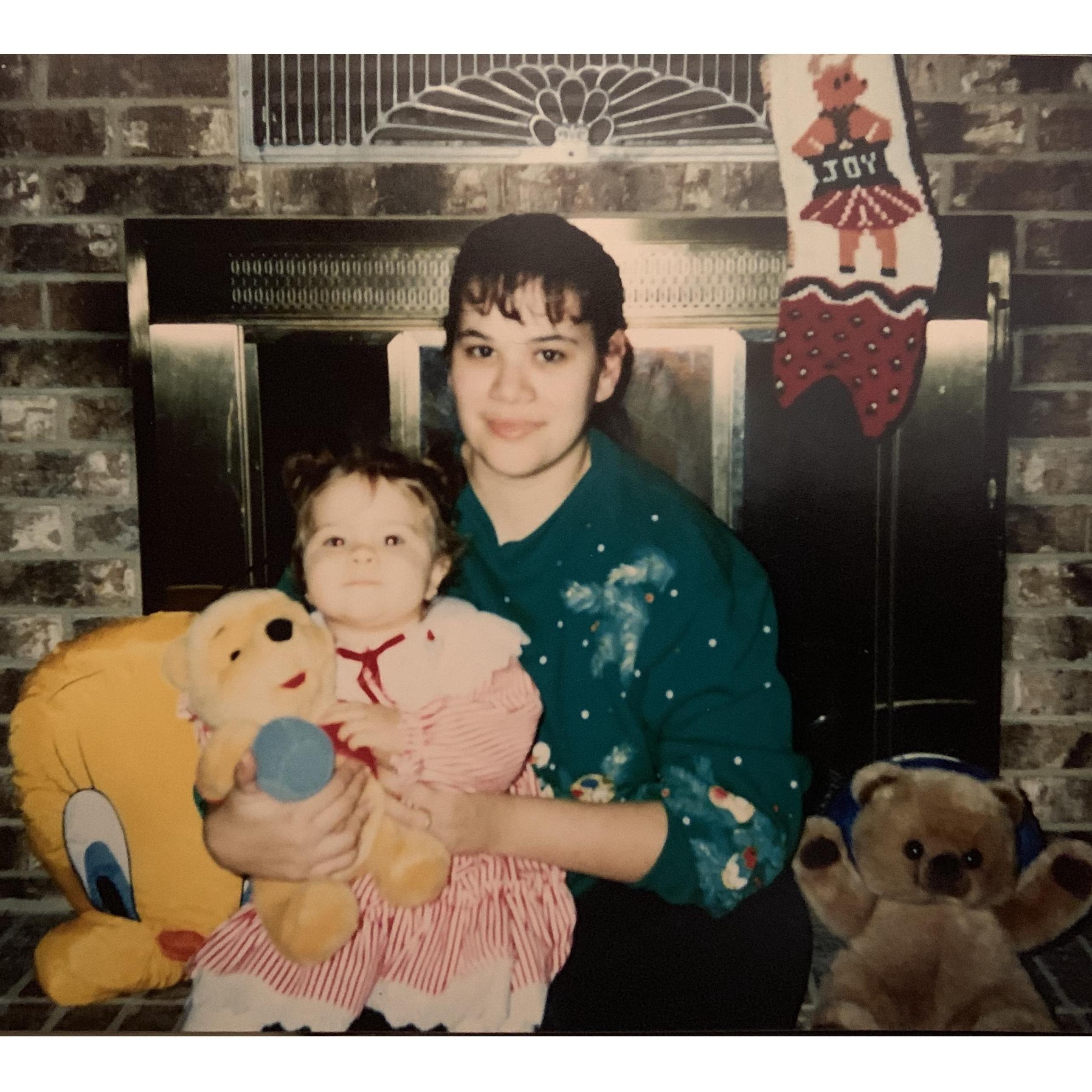 Alexis and her mom, Monica (1995)