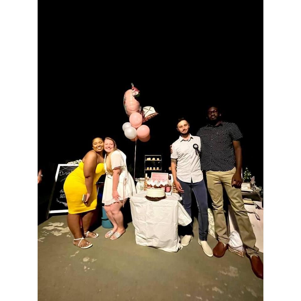 Us with Kristna and her husband Diandre