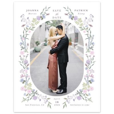 Dusty Purple Wedding Digital Save the Date - Laurelwood Photo