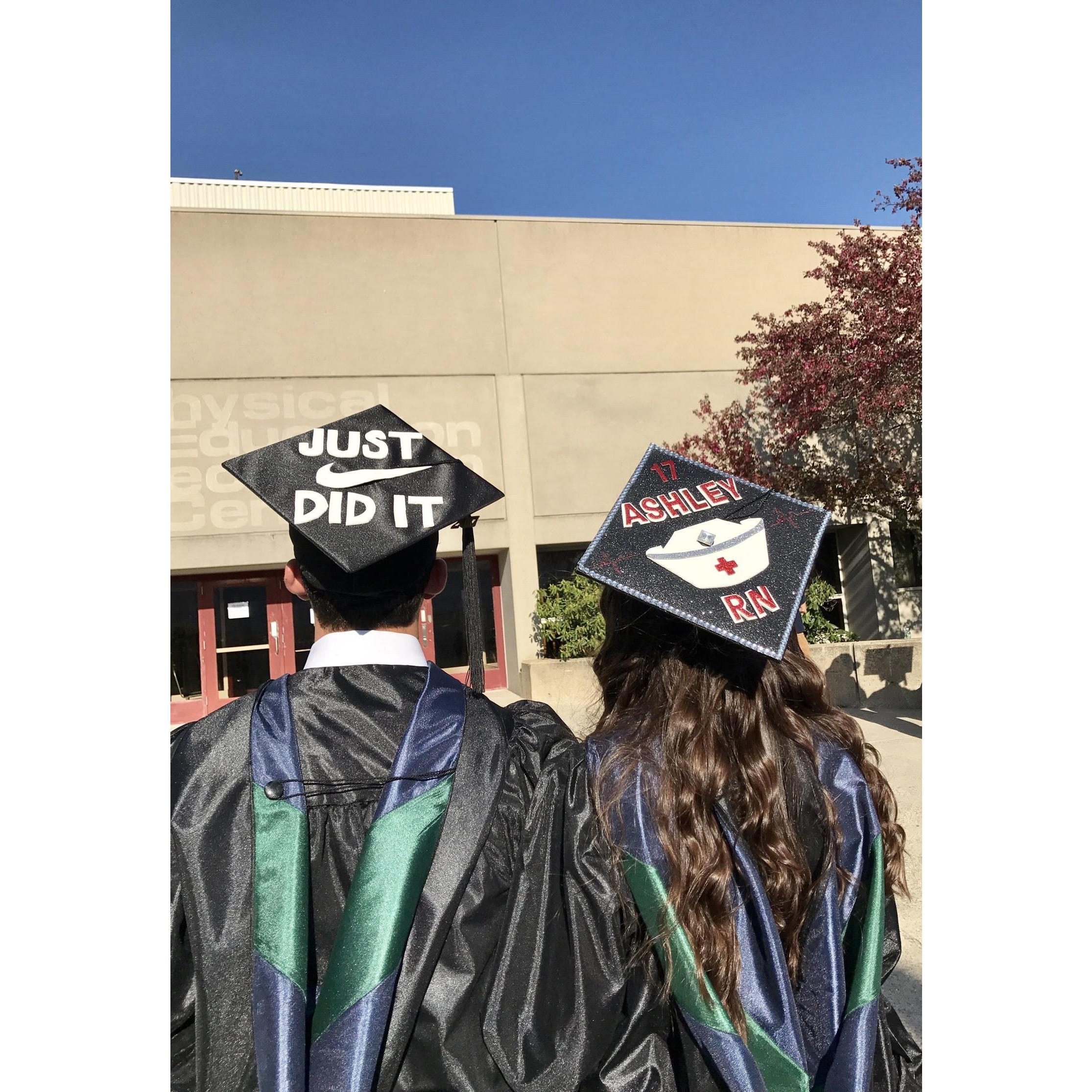 Our Associate’s Degree graduation together from MWCC!