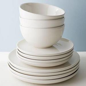 Joshua Bowl, Set Of 4 - Ivory White