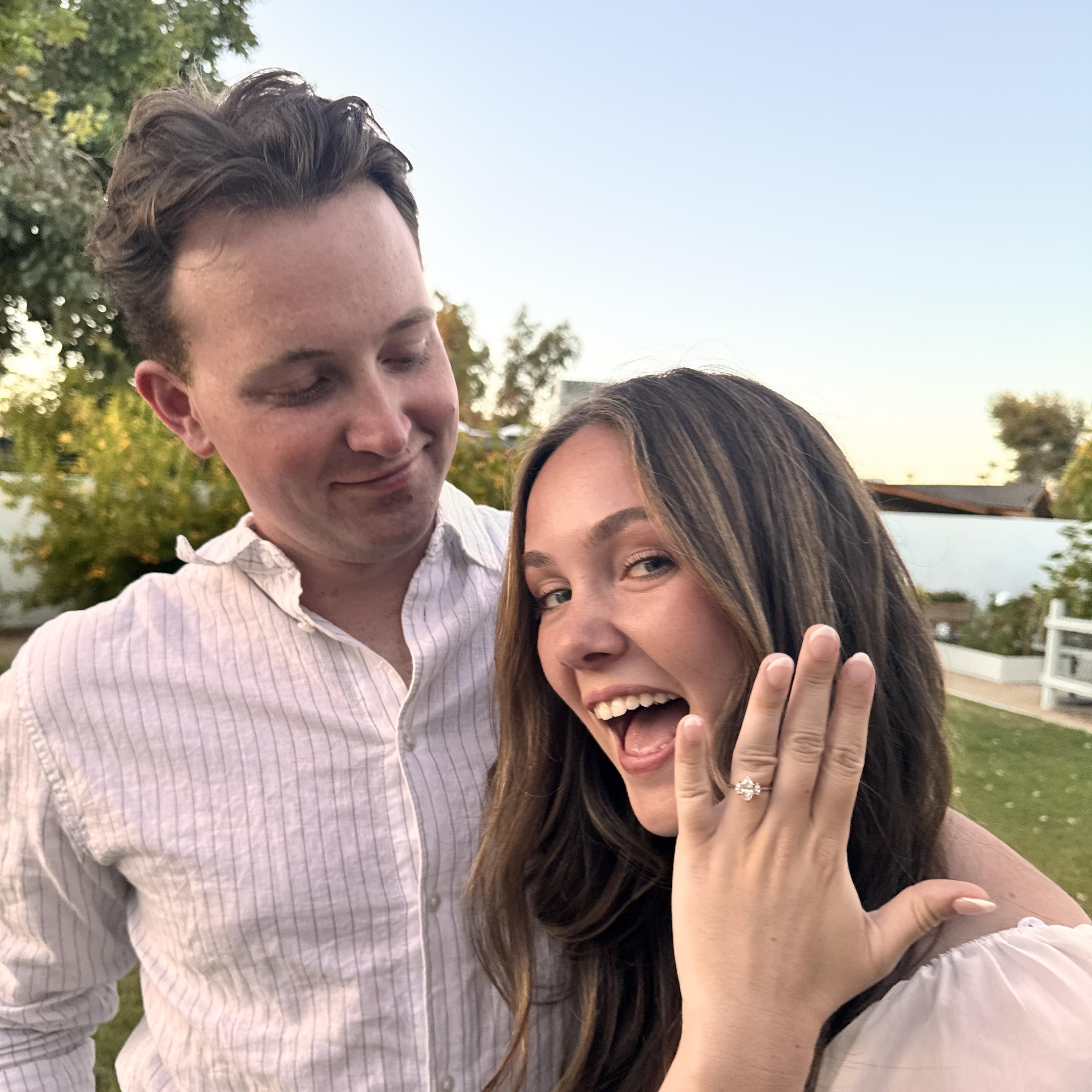 Celebrating our engagement back home in AZ!