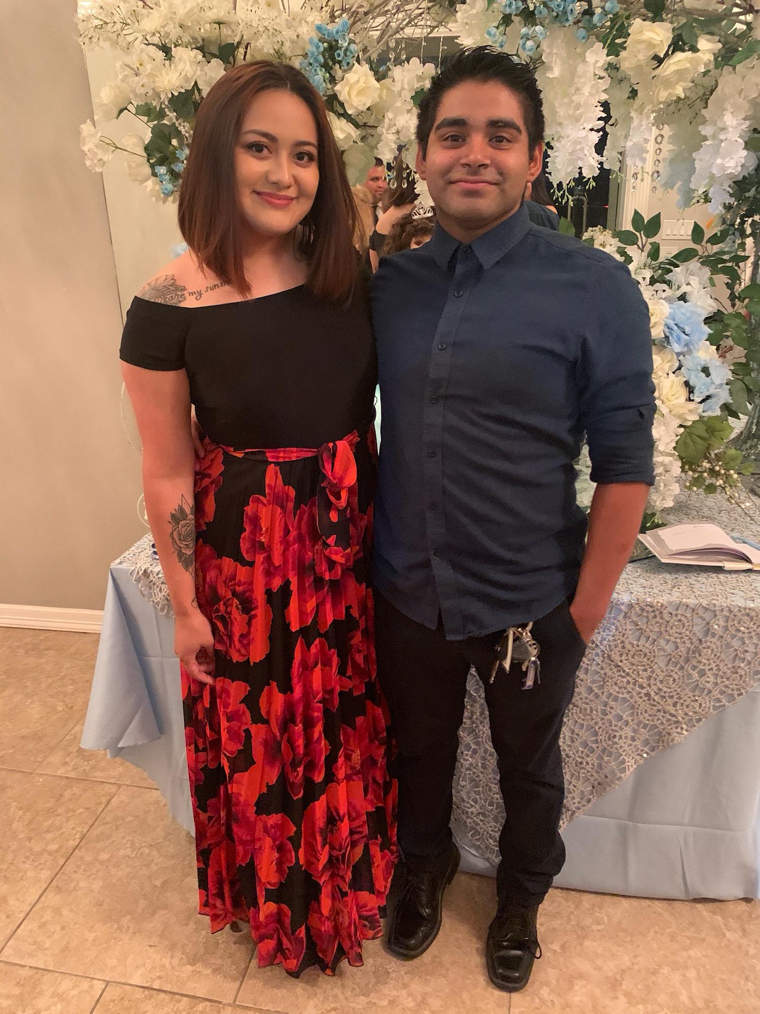 A photo of us from a family’s party!