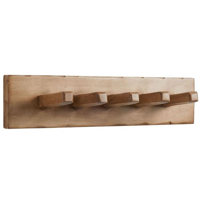 Casa Wooden Row of Hooks, 5 Hook