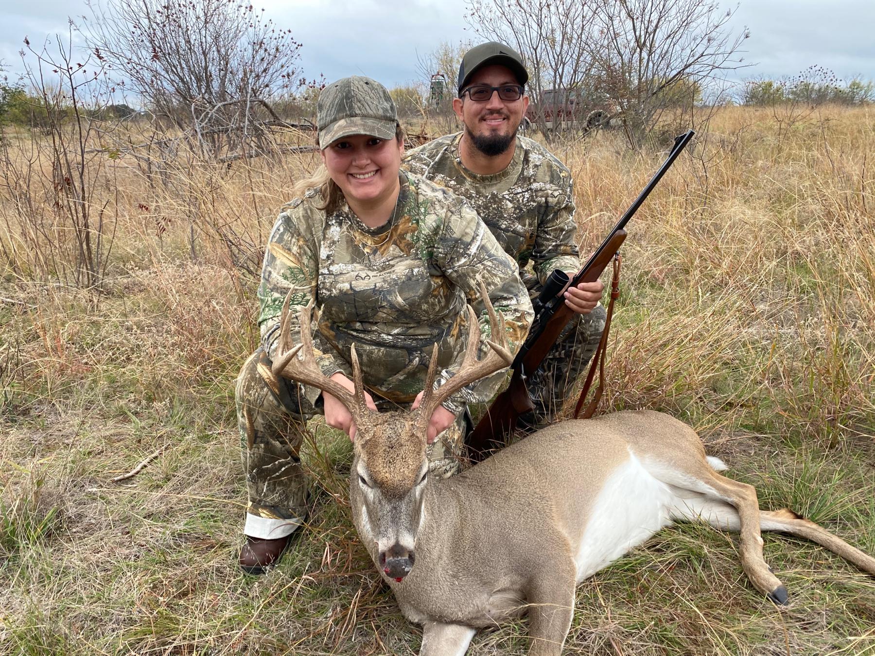 The brides first hunt in a very long time! Thanks to the grooms for his help and a shout out to Papaw Horton for the hunt and taking care of us!
Horton Ranch in Palo Pinto, Nov 24, 2022.