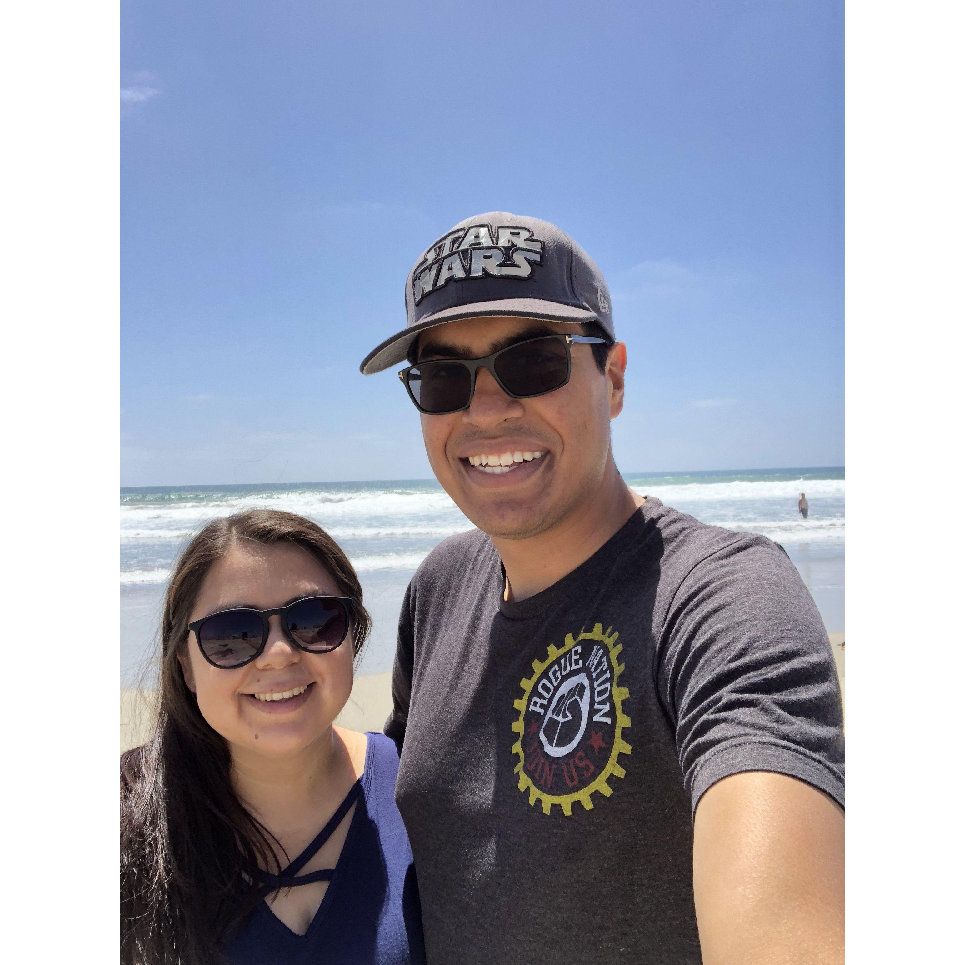 Relaxing and enjoying vacation life together.