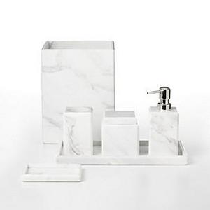 WaterworksStudio White Marble Bath Accessories