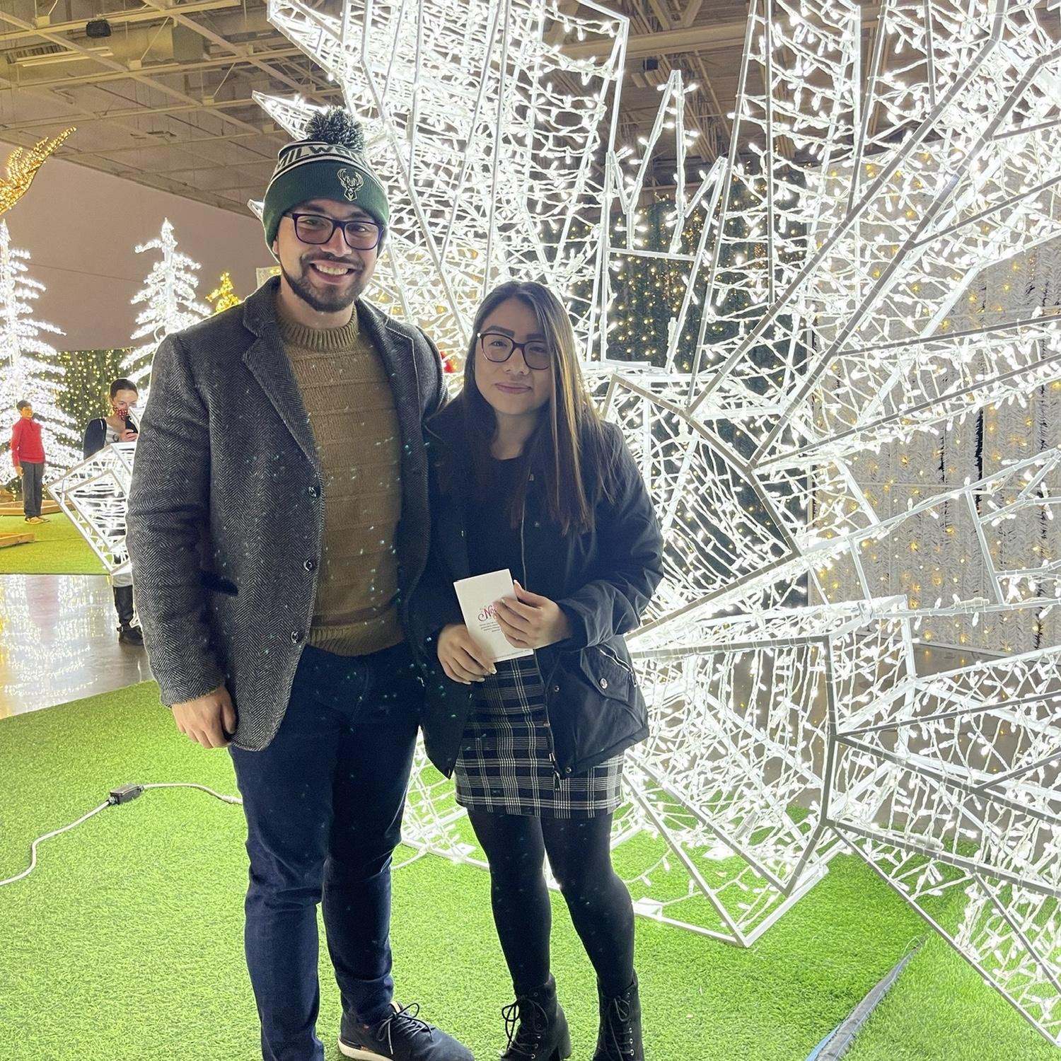 Our second date...where Abby took 4 chaperones.