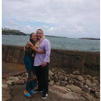 Hugging on my sweetie