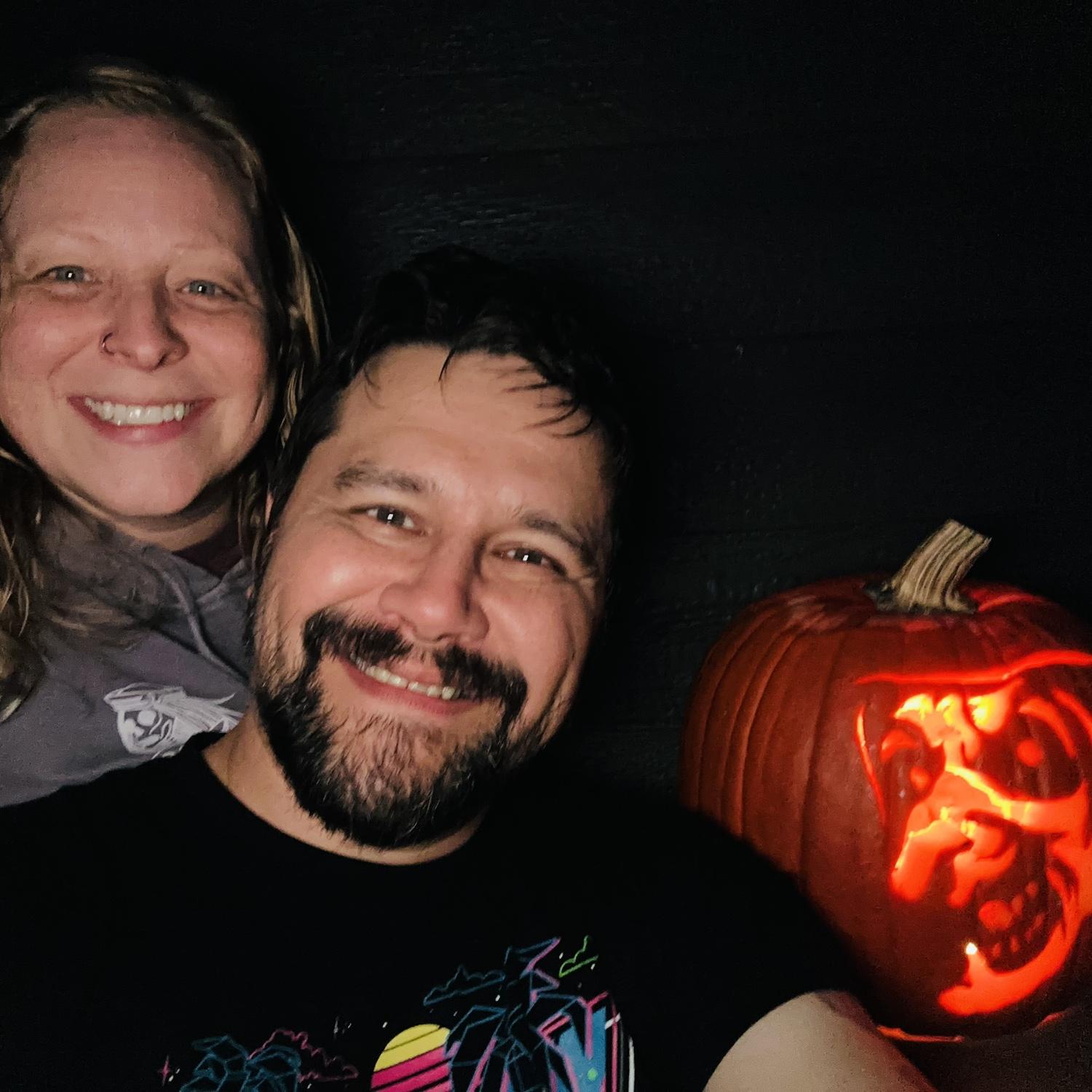 Carving Pumpkins at Home on Bishop's Beach | October 2023