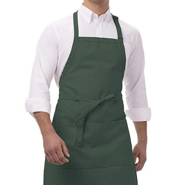 Chef Works Unisex Butcher Apron, Hunter Green 34-Inch Length by 24-Inch Width