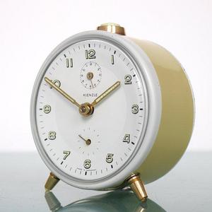KIENZLE Alarm Mantel Clock 1950's! COLLECTORS Item ! Mid Century Vintage SERVICED