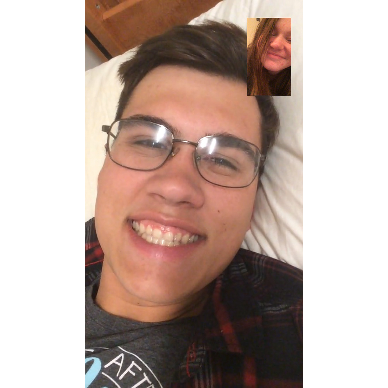 For one, very long, year we were long-distance and our phones were full of FaceTime screenshots.