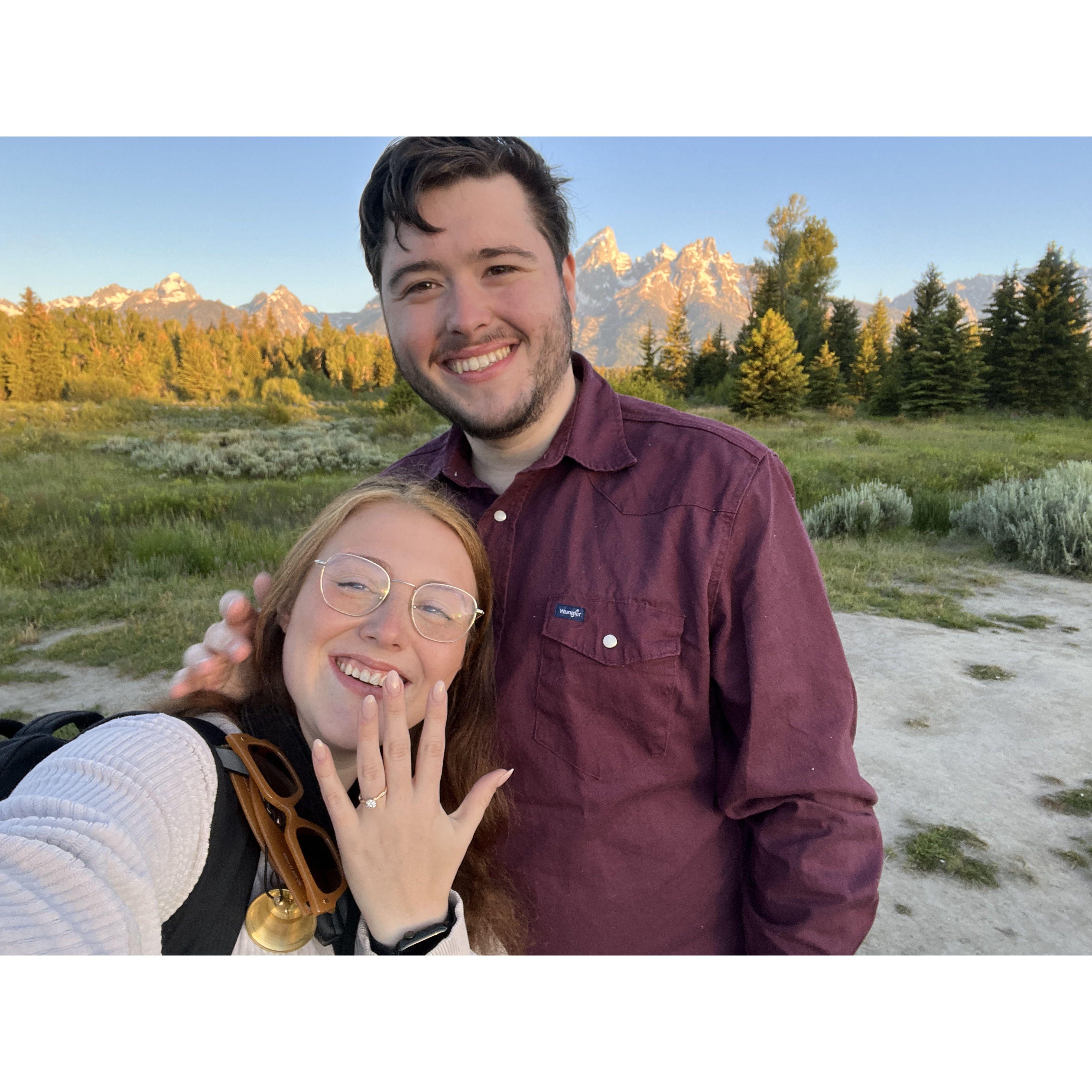 Right after we got engaged