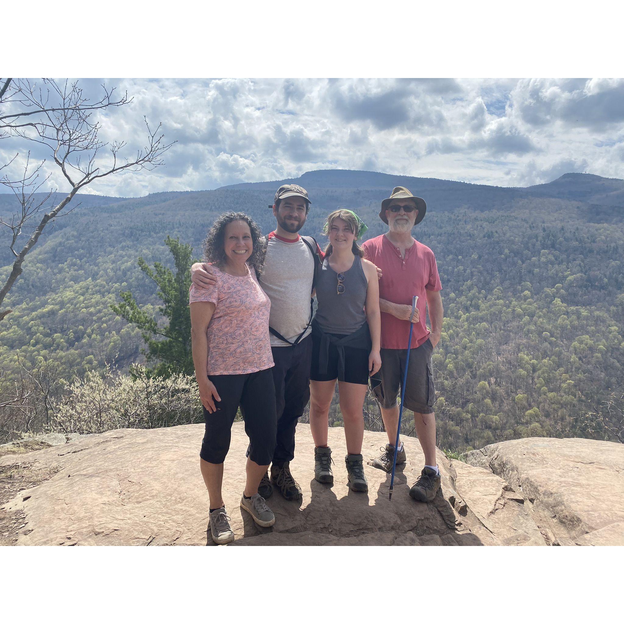 At Inspiration Point with Isaac's parents!