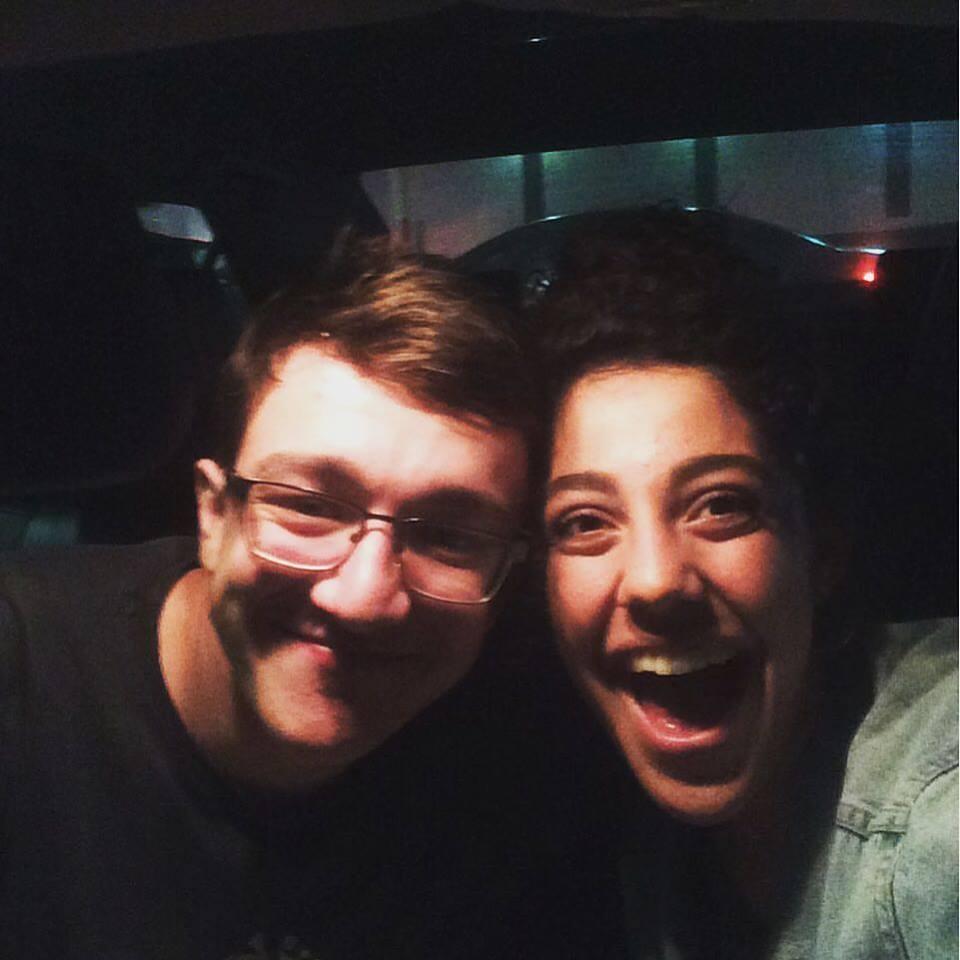 We don't even remember taking this picture. But don't we look so happy?!