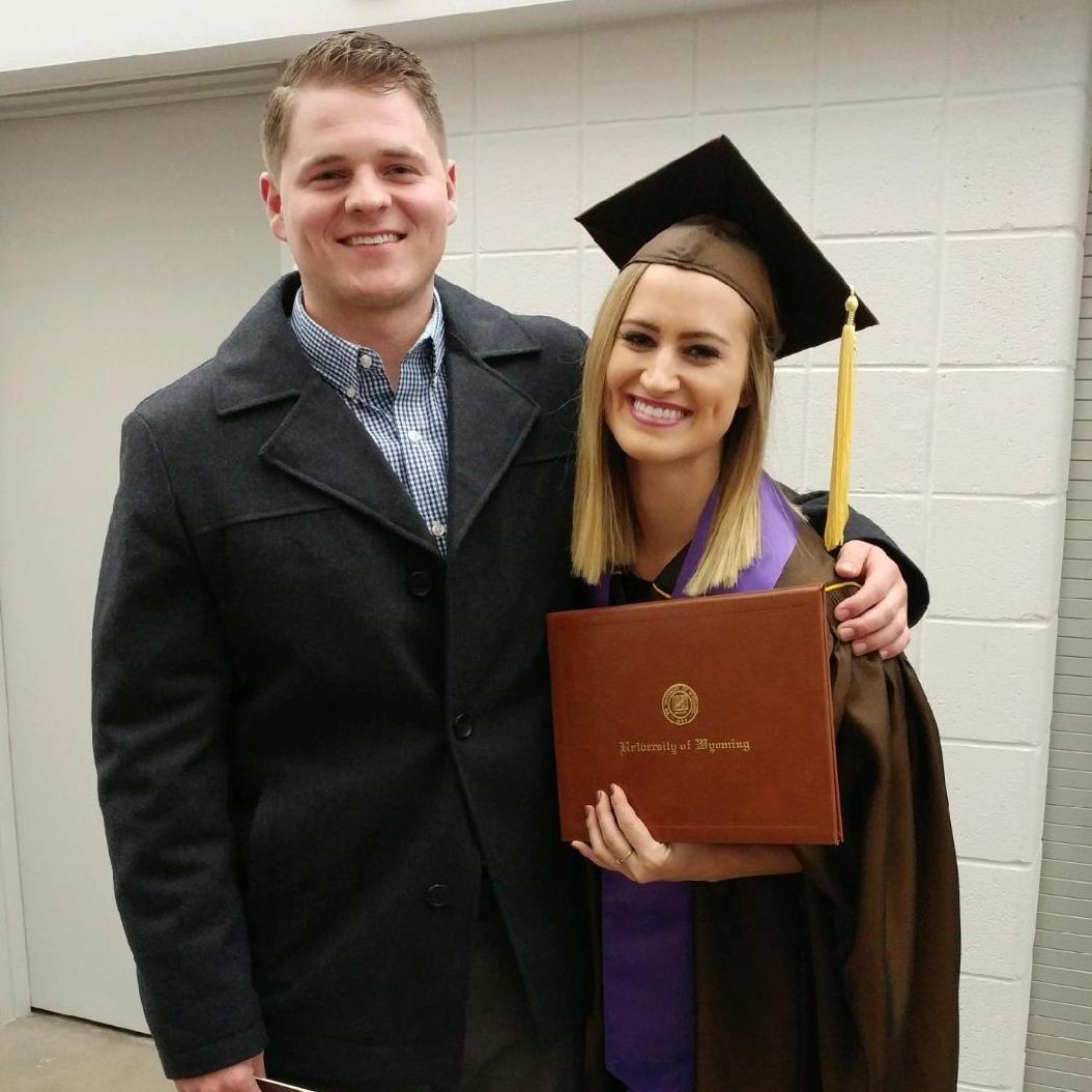 Danielle's college graduation, University of Wyoming, Laramie, WY