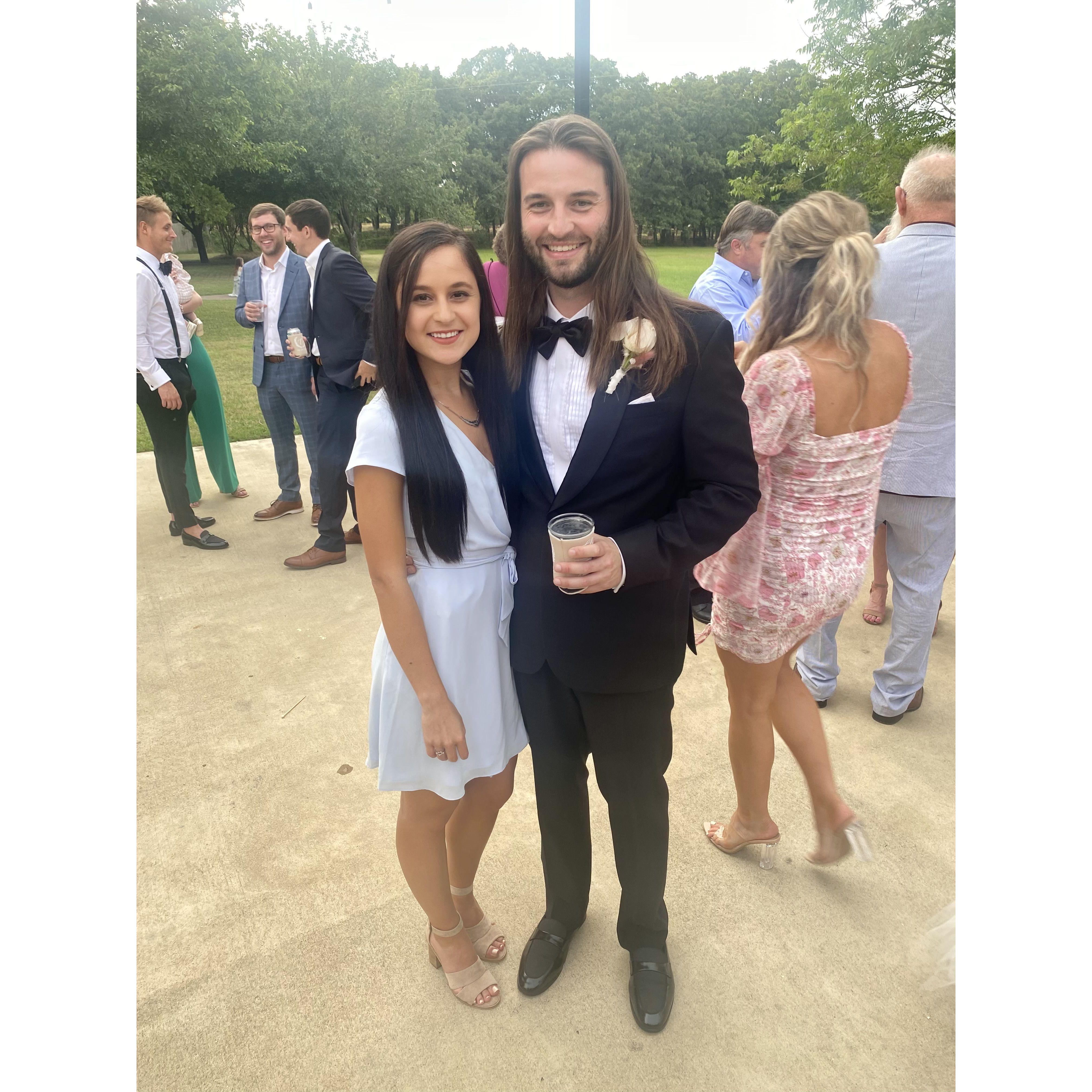 Cheyenne's first trip to Dallas for Clayton and Ariel's wedding