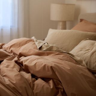 Percale Long-Staple Egyptian Cotton Duvet & Sham Set