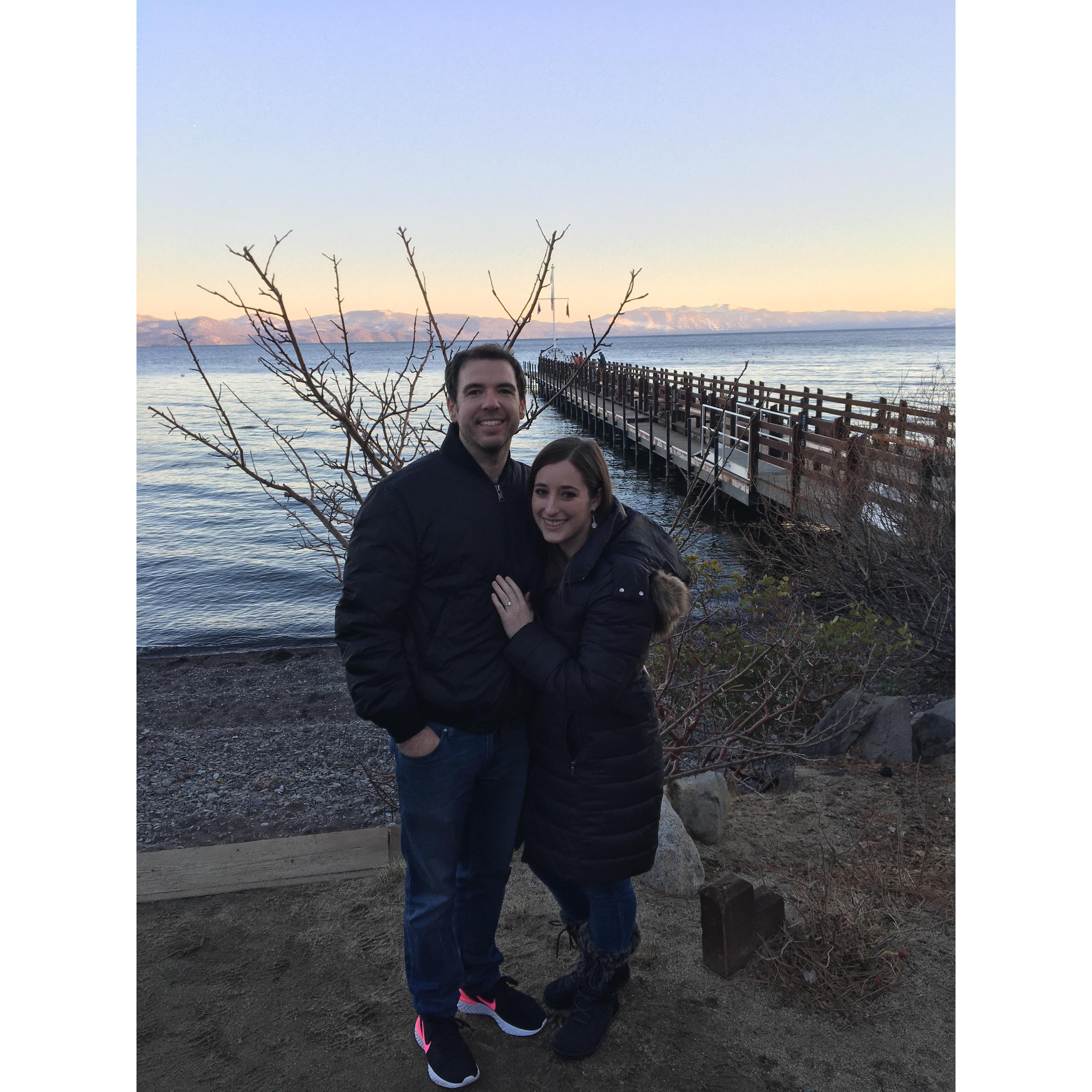 Back to the spot we got engaged!