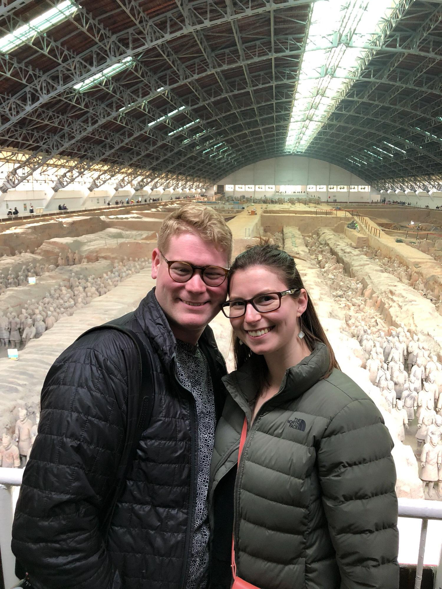 Checking off items on the adventure travel bucketlist - like seeing the Terracotta Warriors in person! Even if the photo looks like a green screen