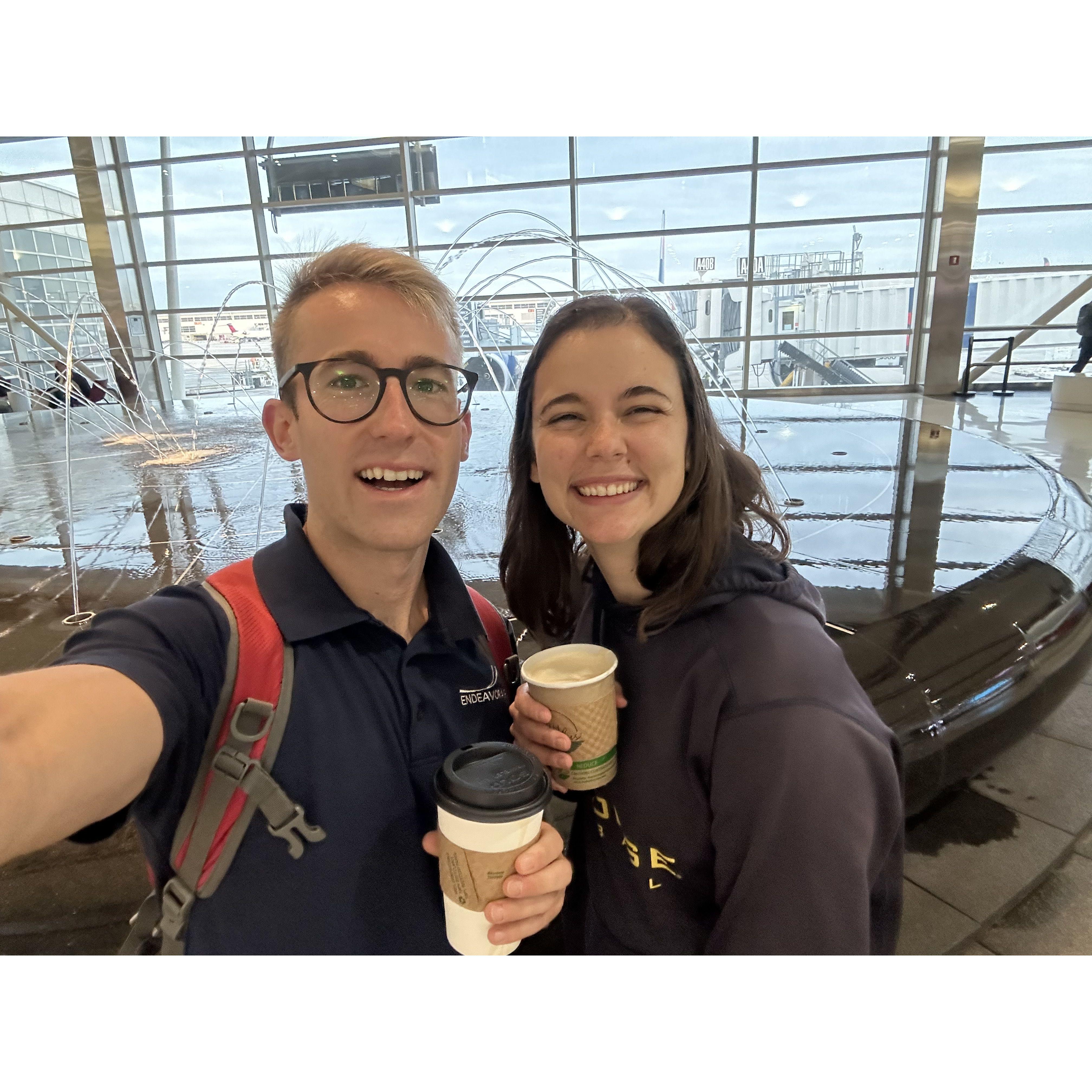 Our first flight together!