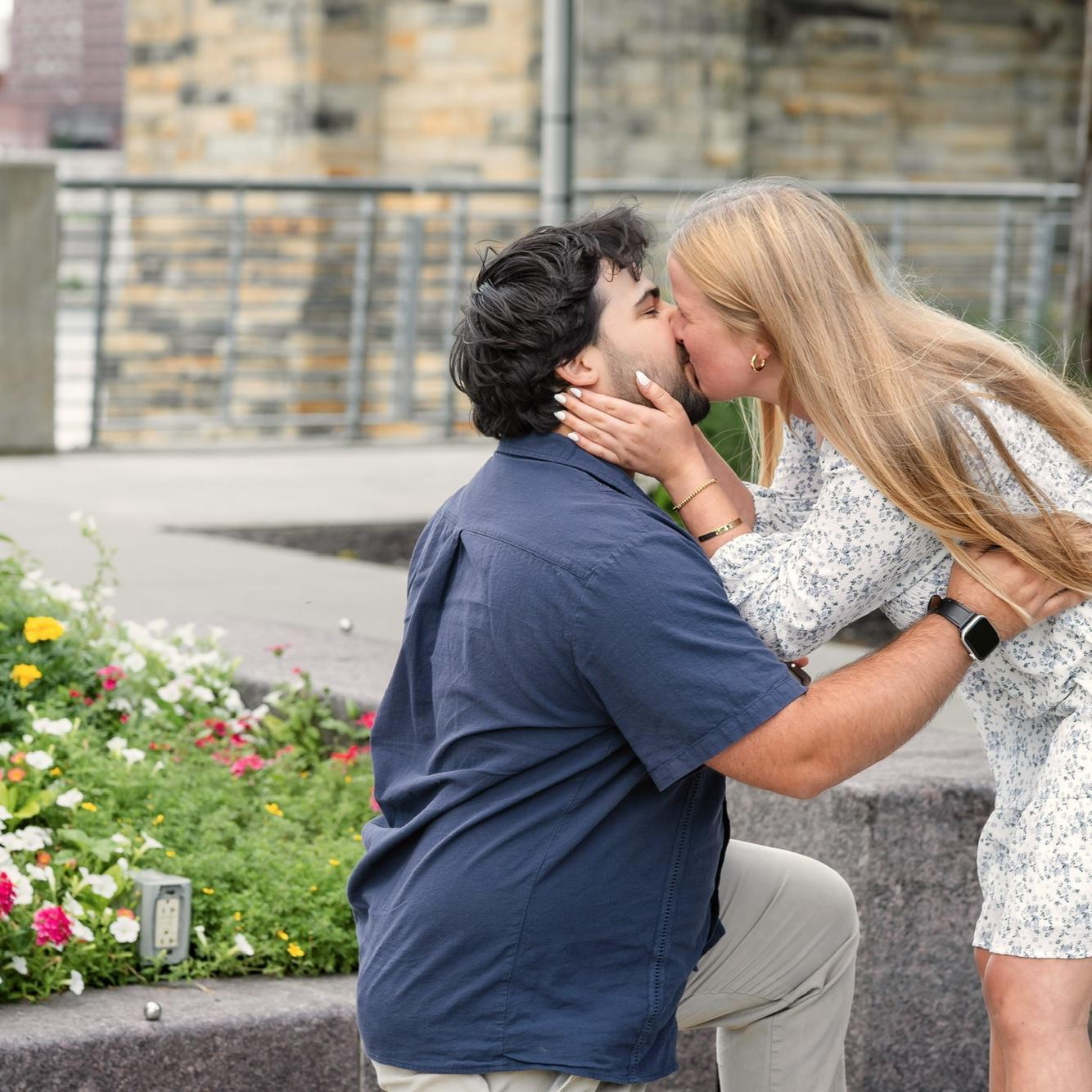 The moment Manny proposed down by the river!