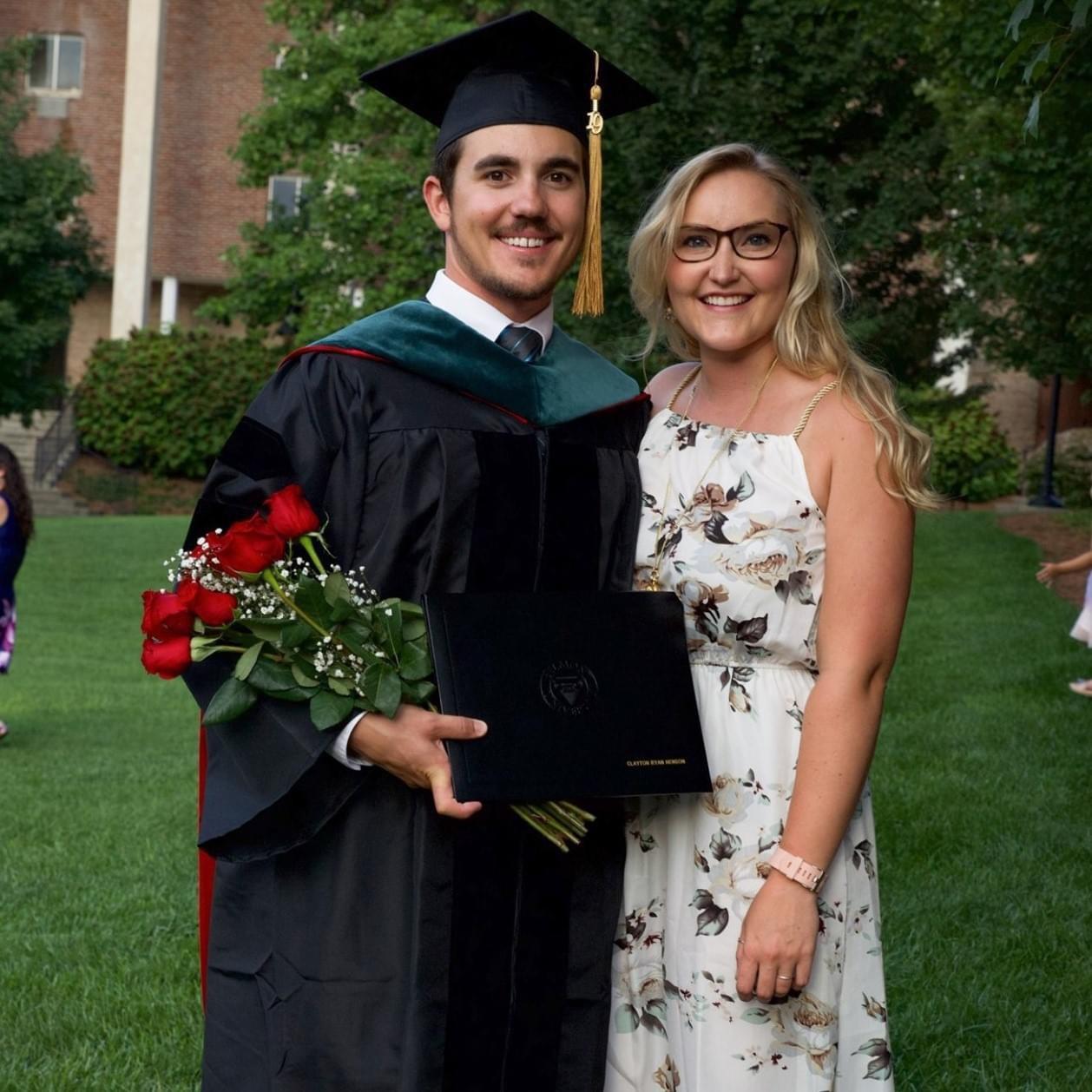 TN: 2019’s Belmont University’s Newest Doctor of Physical Therapy, Mr. Clayton Ryan Henson and his girlfriend of 2 years, Miss B. ❤️‍🔥