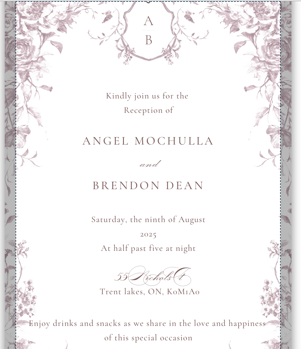 The Wedding Website of Angel Mochulla and Brendon Dean