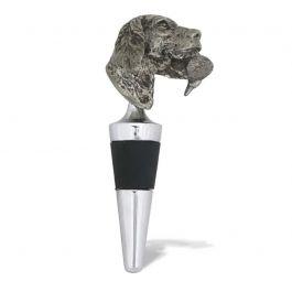 Labrador & Duck Pewter Bottle Stopper