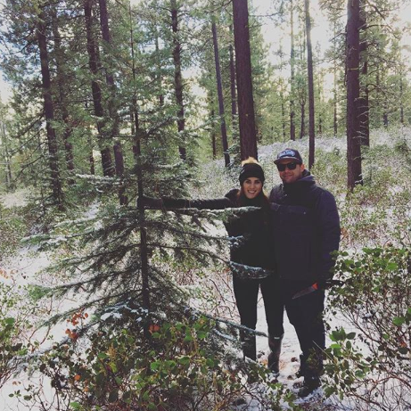 Chopping down our first Christmas tree in Bend