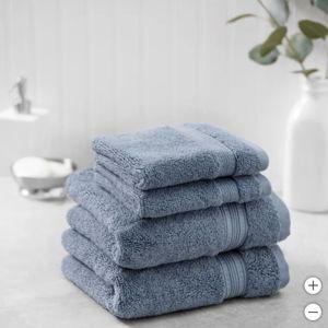 Charisma 100% Hygrocotton 2 Hand Towels 2 Washcloths - Blue