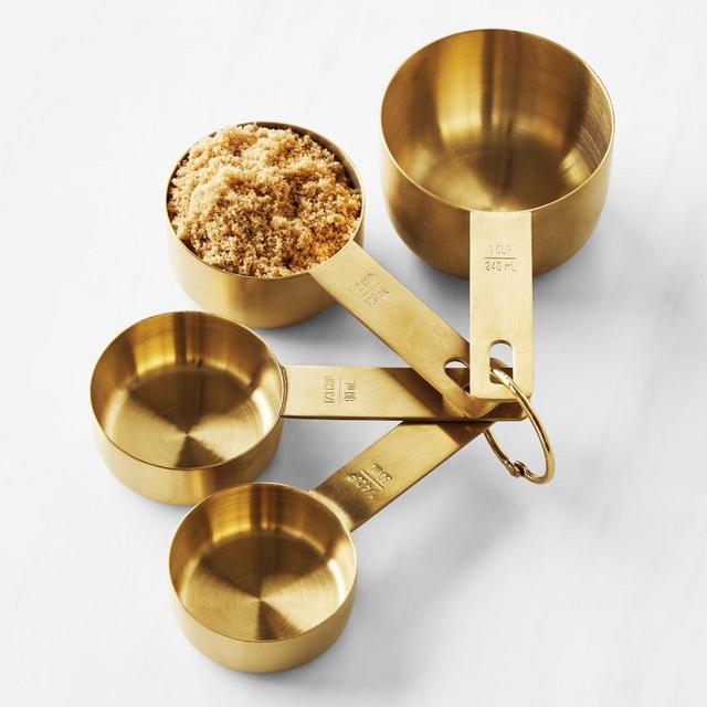 Williams Sonoma Gold Measuring Cups, Set of 4