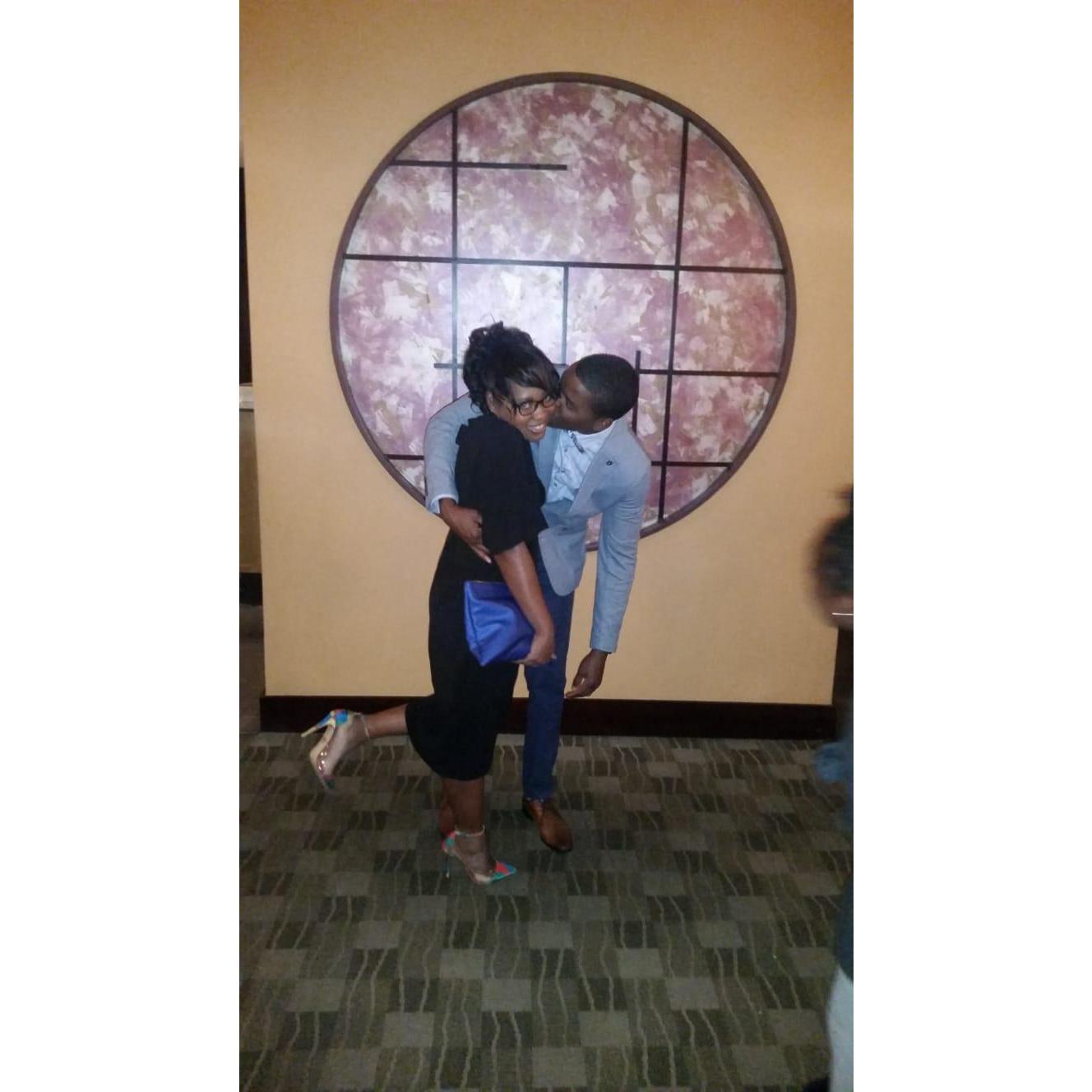 Celebrating Romaine passing the NCLEX-RN board exam