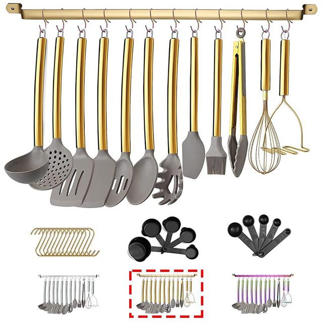 Akurn 3-piece Kitchen Utensil Set, Plastic Cooking Set Includes