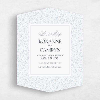 Blue Diamond Wedding Save the Date - Manado Portrait