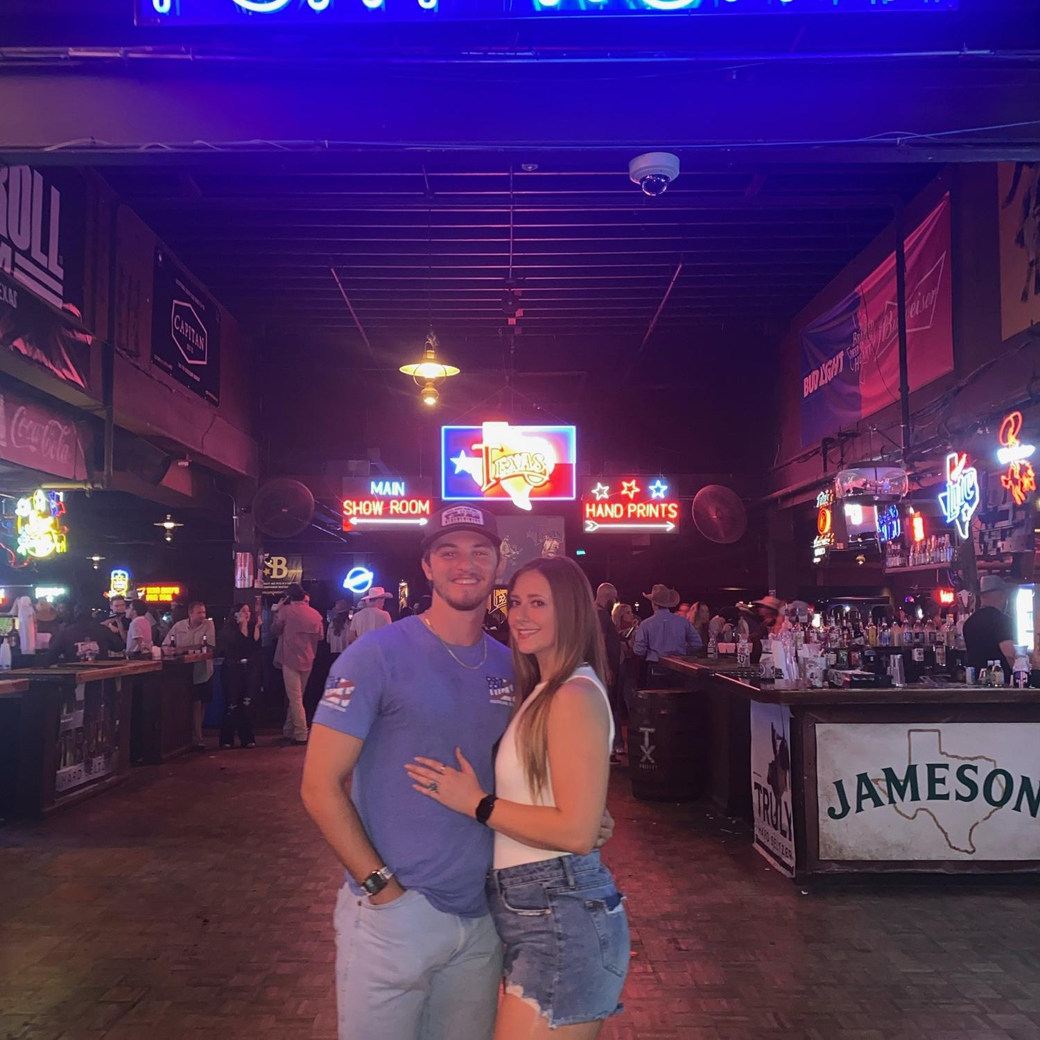 Our first dance together at our first concert!