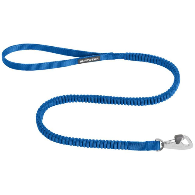 Ruffwear, Trail Runner Leash, Compact and Lightweight Stretch Webbing, Locking Crux Clip, Blue Pool, Large