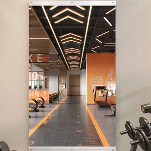 Home Gym Mirror-60x26 Inch Wall Mounted Large Frameless Tempered Glass Mirror-Idea for GymYoga or Bedroom and Living Room