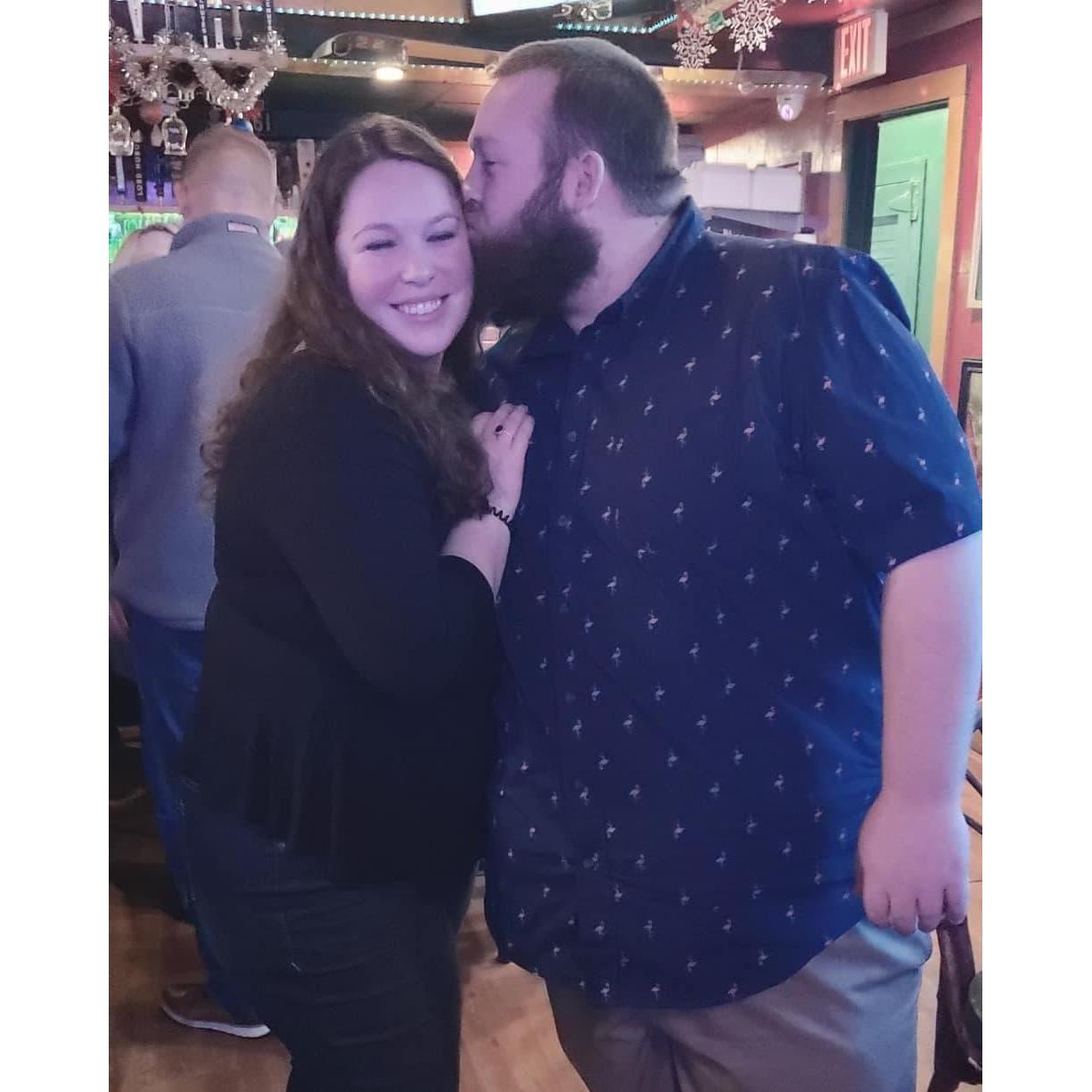 Katie and John at the 2019 "Kids Christmas" Party!