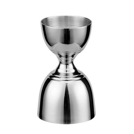 Derrison Bell Jigger Stainless Steel Bar Tool With 0.5oz, 1oz, 1.5oz and 2oz Measuring Marks , Mirror Polished Finish, One Jigger