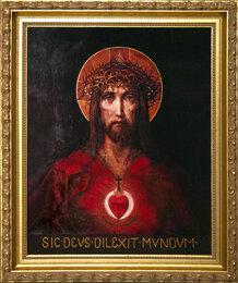 For God So Loved The World - Gold Framed Art - 12"x16"