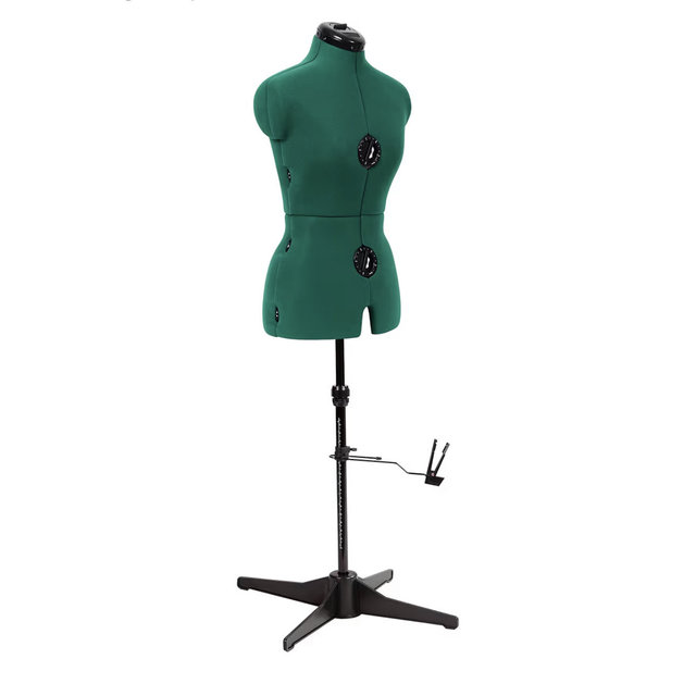 Dritz Sew You Adjustable Dress Form - Small/Medium Sizes US 4-12 - Female Clothing Mannequin for Sewing, Fitting, and Draping - Pinnable Sewing Mannequin with 12 Dials for Fitting + 360 Hem Guide